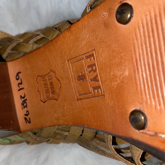 FRYE LEATHER HIGH HEEL SANDALS WOMEN SIZE 7B - Picture 6 of 6